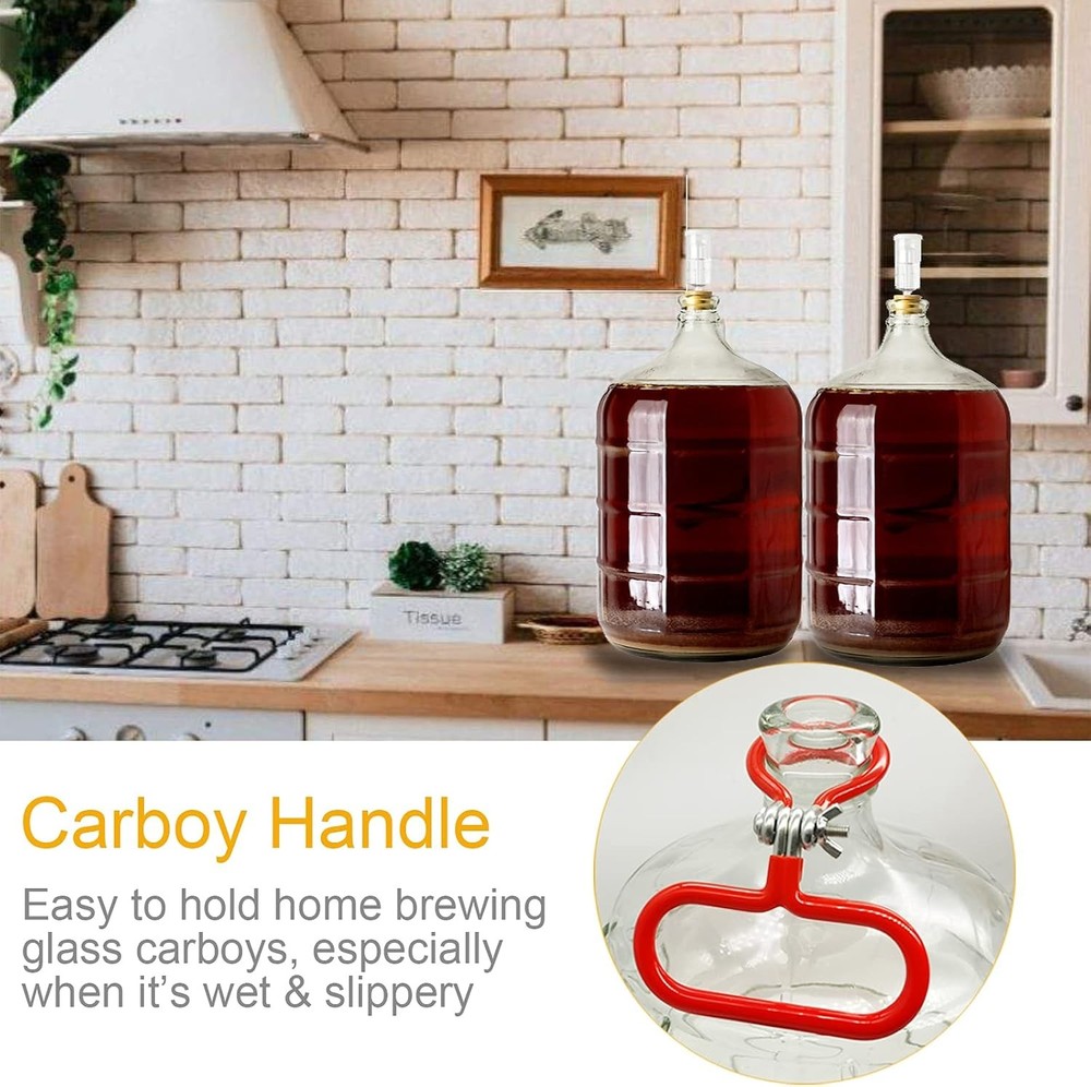 Carboy Handle, 2 Pack Glass Handle Heavy Duty Holder for...
