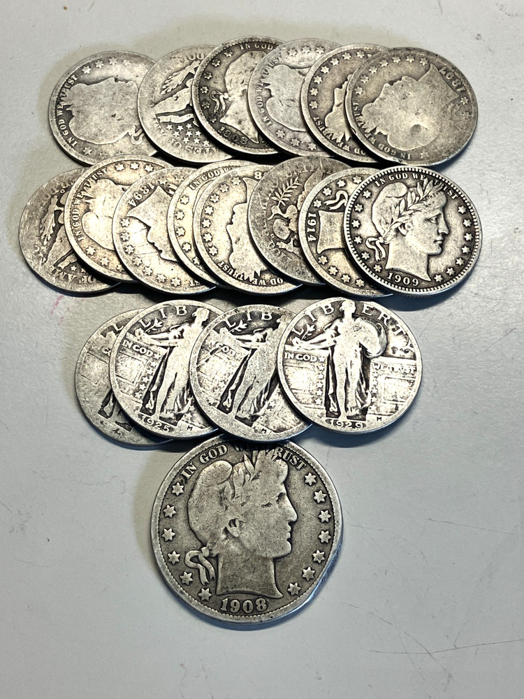 SILVER coins from 1894-1929