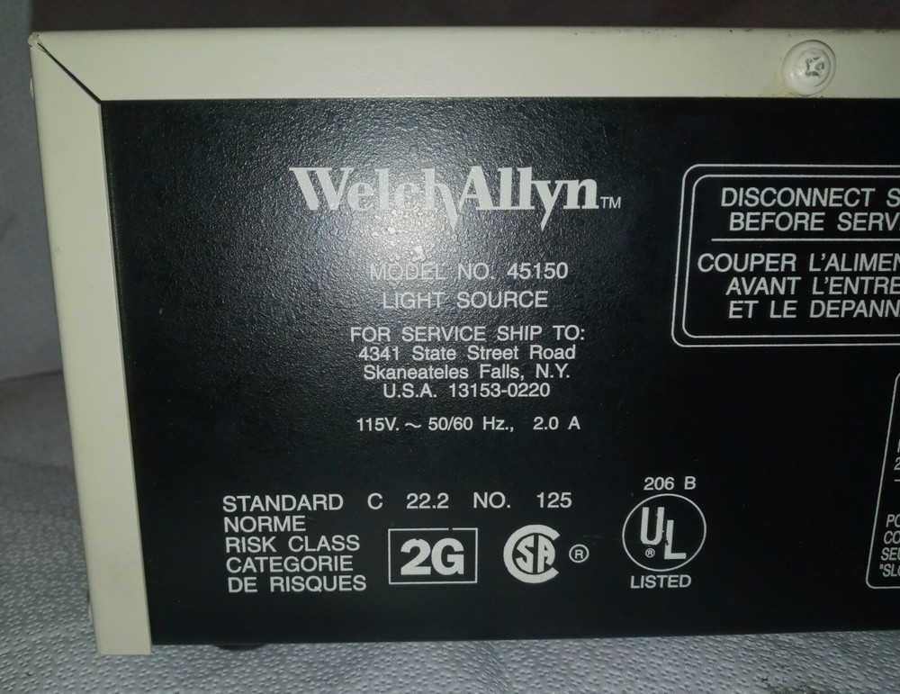 Welch Allyn LX-150 Halogen 150 Watt LIGHT SOURCE
