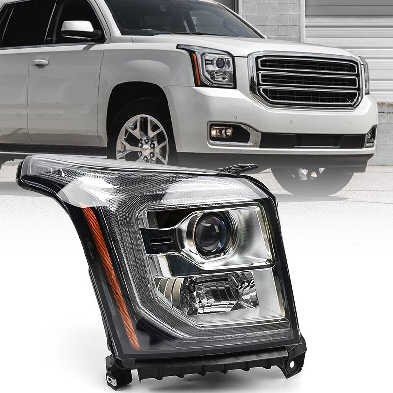 For 2015-2020 GMC Yukon Halogen Projector Headlight Headlamp Passenger Right RH