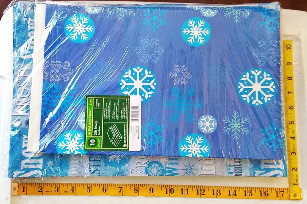 Holiday time winter gift boxes ten count with original sealing