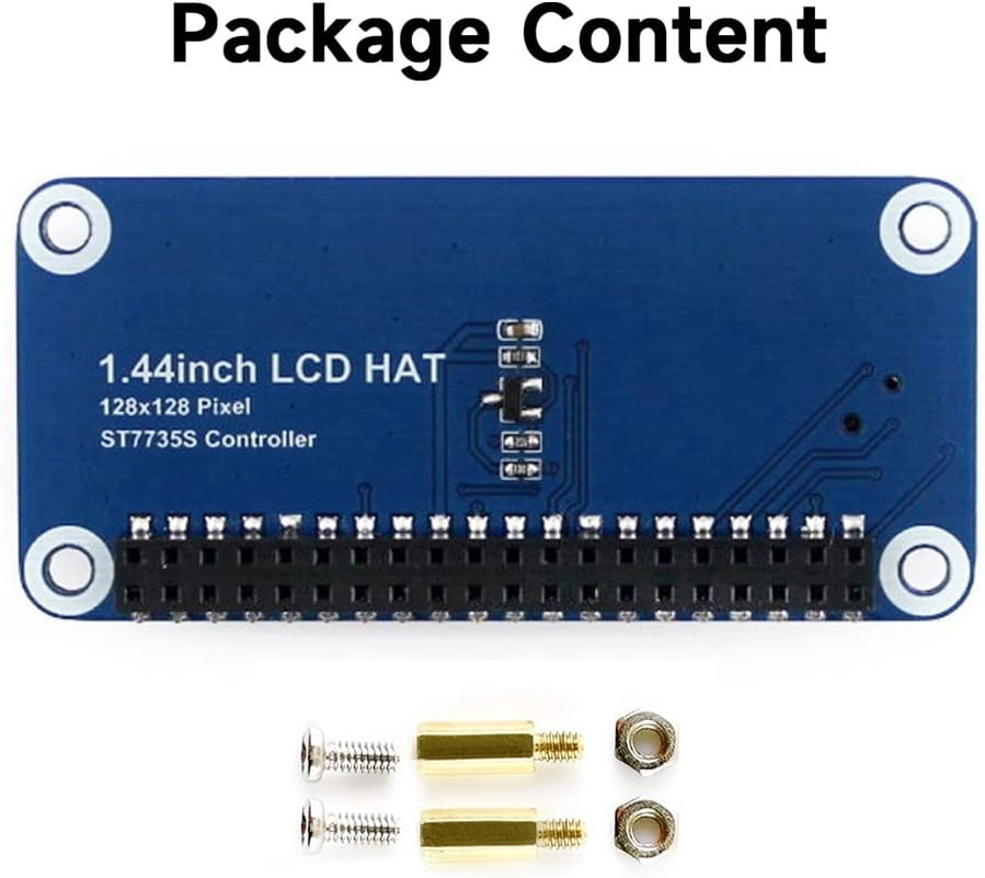 Waveshare 1.44inch LCD Display HAT for Raspberry Pi 128x128 Pixels SPI Interface