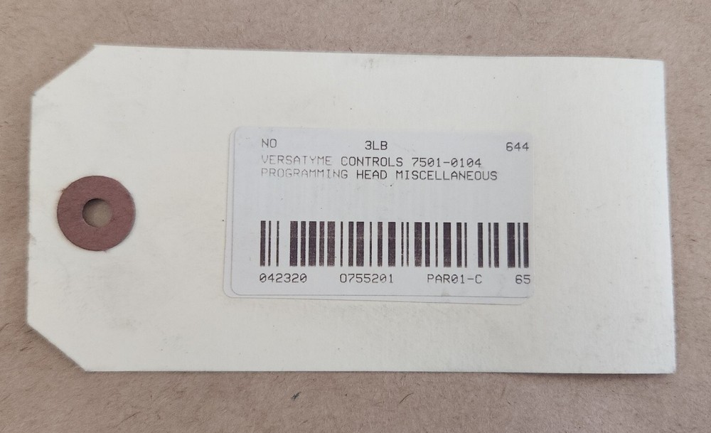 *PREOWNED* Versatyme Controls 7501-0104 Programming Head w/ Keys + Warranty!