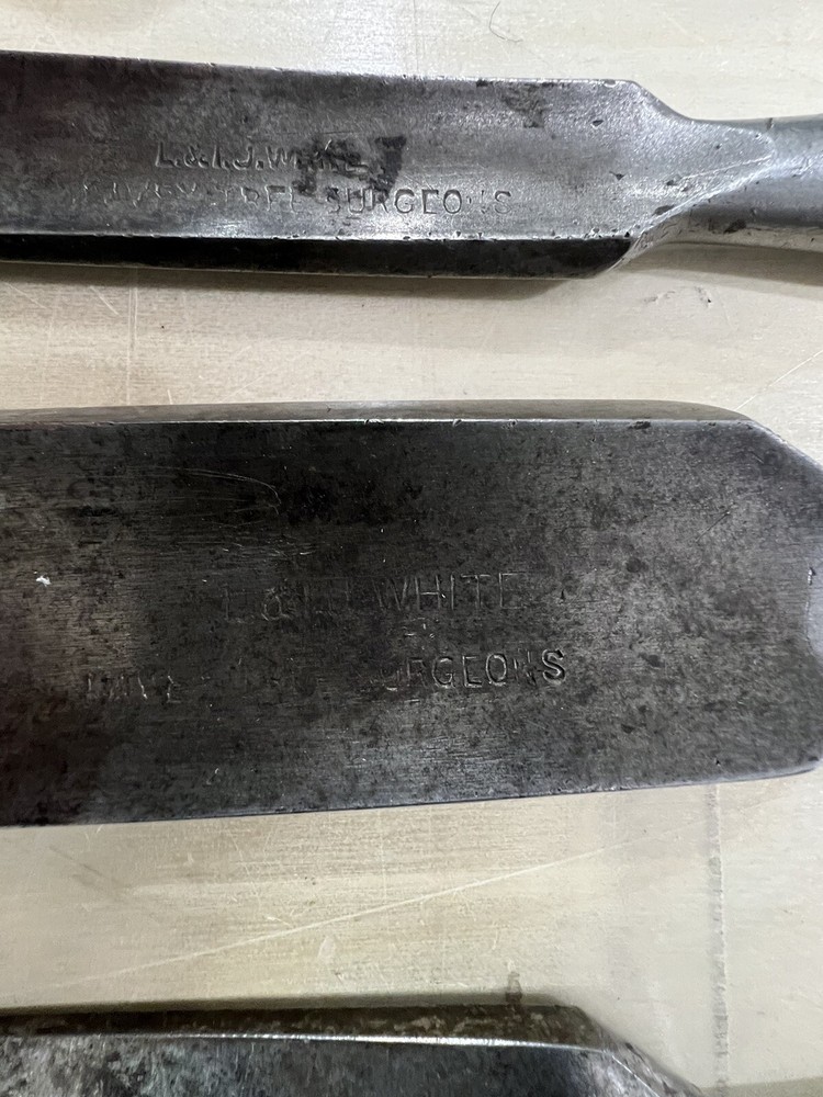 Vintage L. & I.J White Timber Frame Chisels