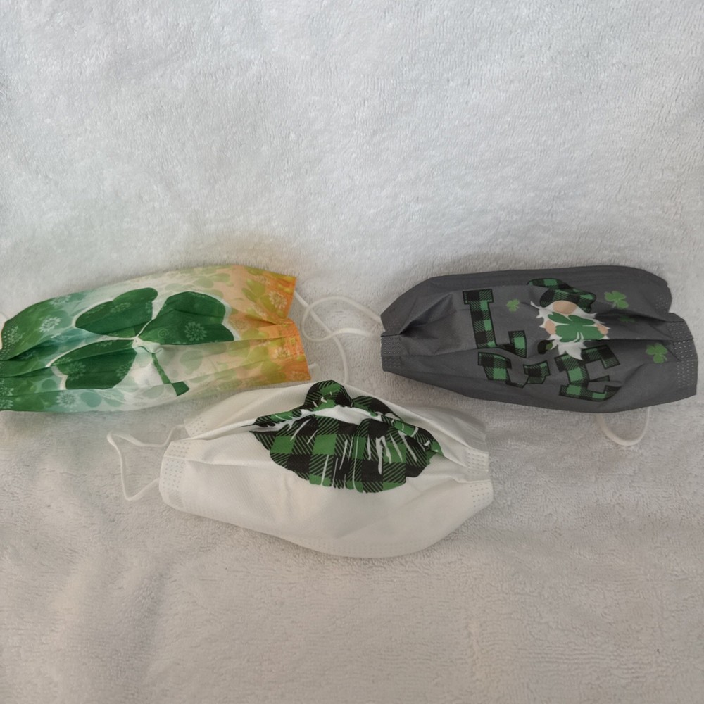 St Patricks Day Face Masks New 65 Count