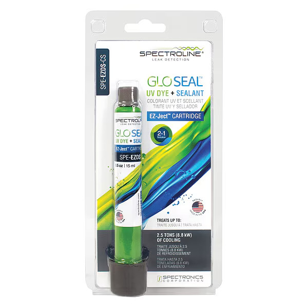 Spectronics GLO SEAL UV Dye Leak Sealant Cartridge HVAC Refrigerant