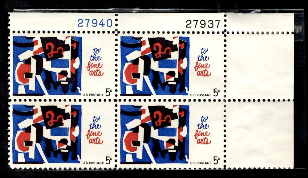 Abstract Art Plate Block 1964