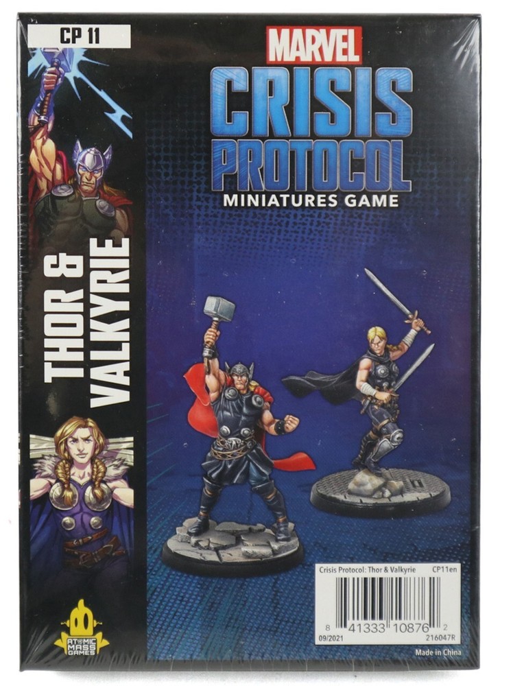 Marvel Crisis Protocol Thor & Valkyrie Character Pack Miniatures Game New Asgard