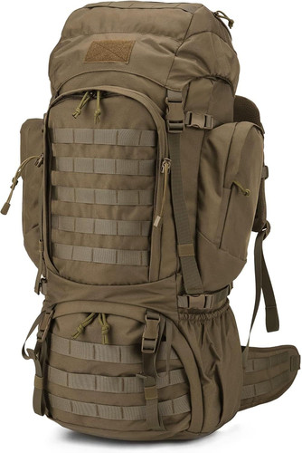 Mardingtop 60L Military Internal Frame Backpack for Khaki