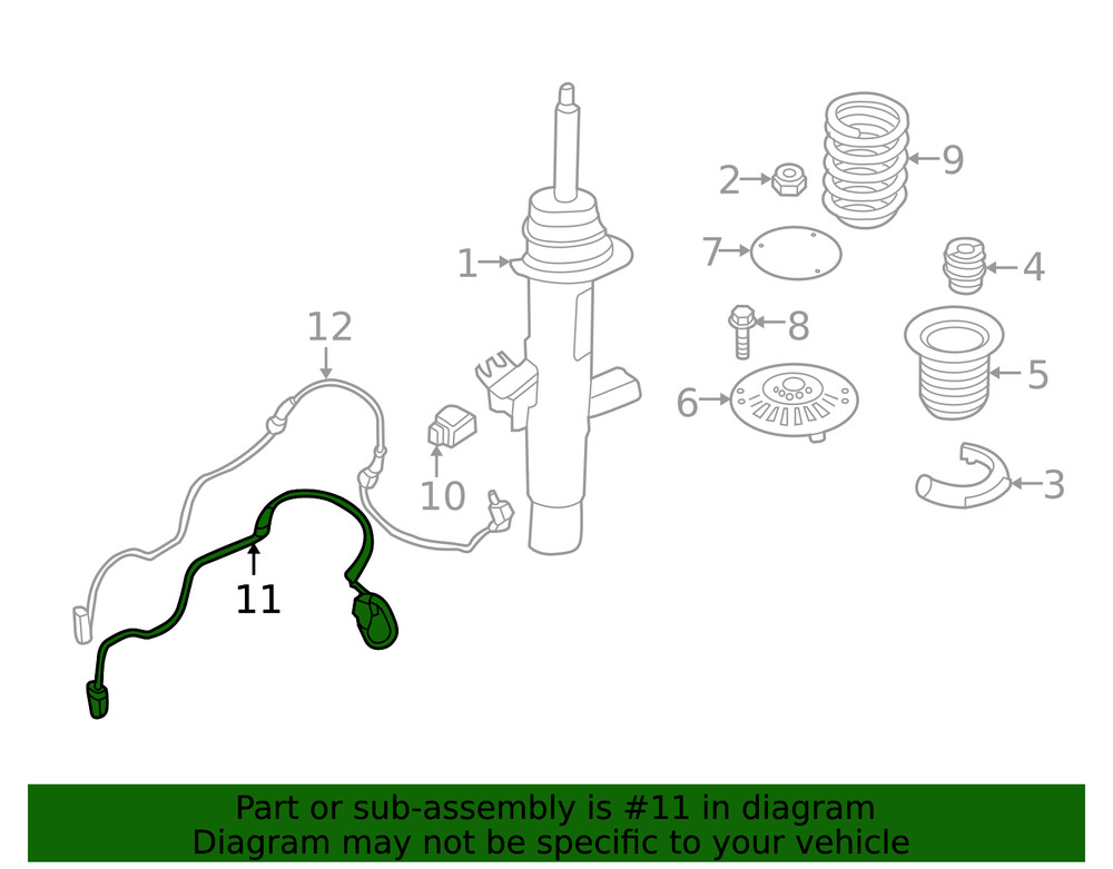 Genuine BMW Sensor 31-30-7-850-609