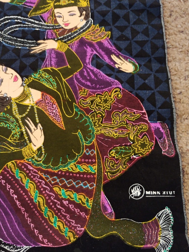 Hand Woven And Handmade Burmese Art Scroll