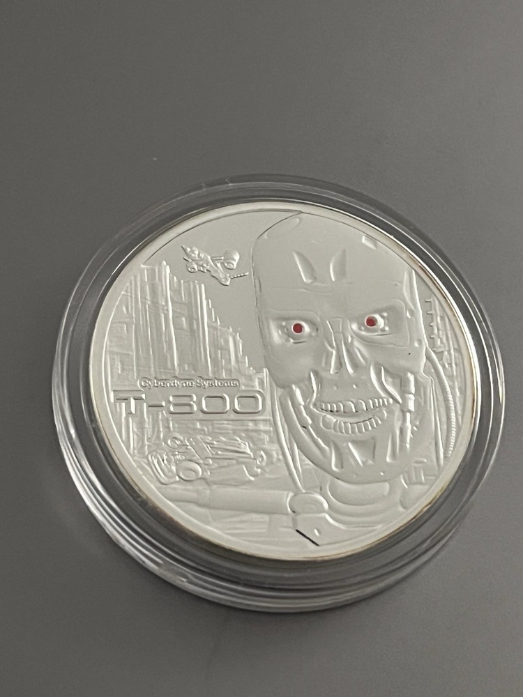 Terminator T-800 1oz Silver Coin