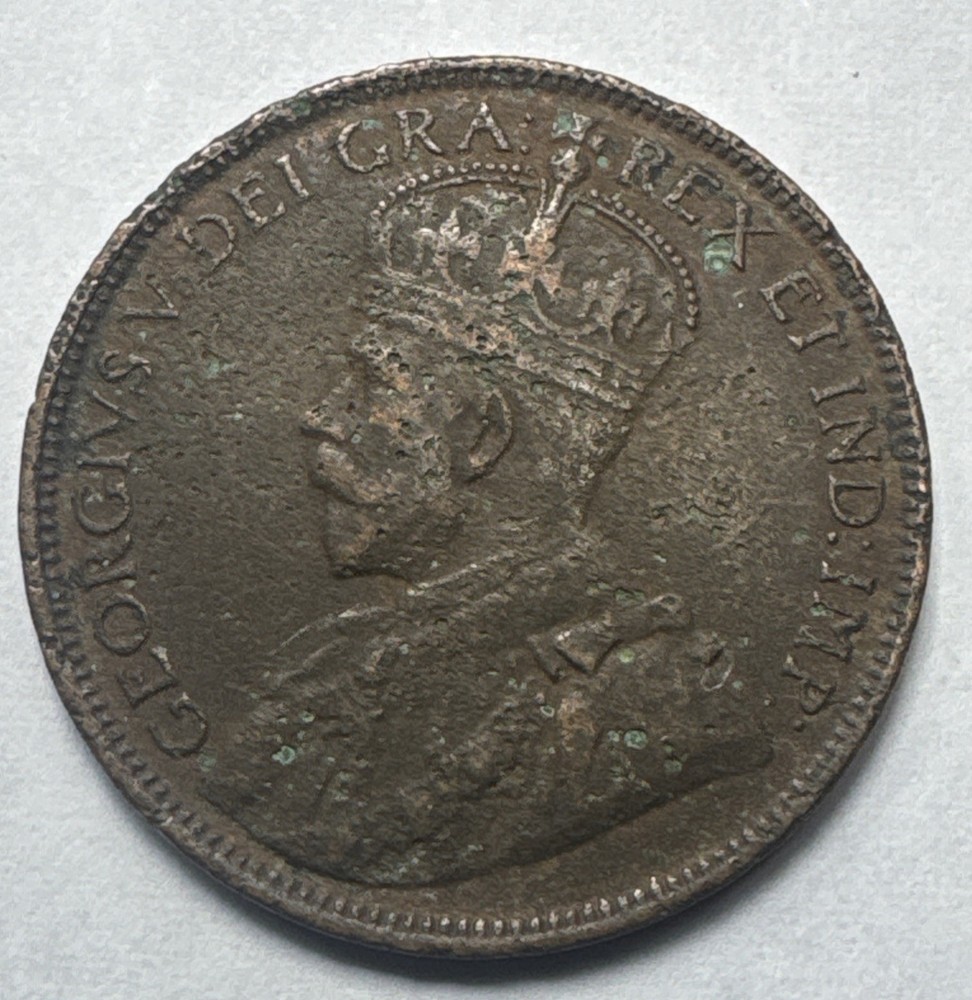 1917 New Foundland One Cent  Canada Penny