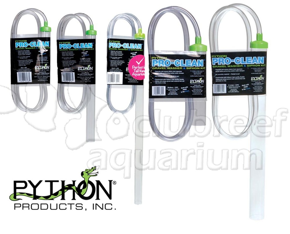 Python PRO-CLEAN Gravel Washer and Siphon Kit Vac Mini/Small/Medium/Tall/Lg/XLg