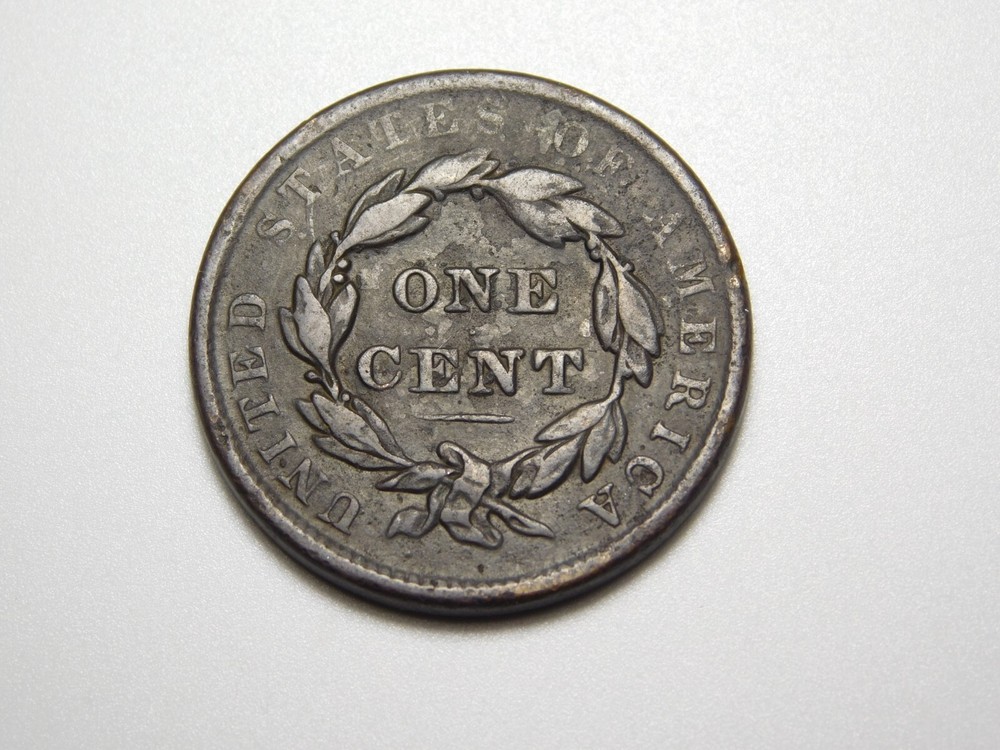 US COINS 1837 CORONET HEAD LARGE CENT