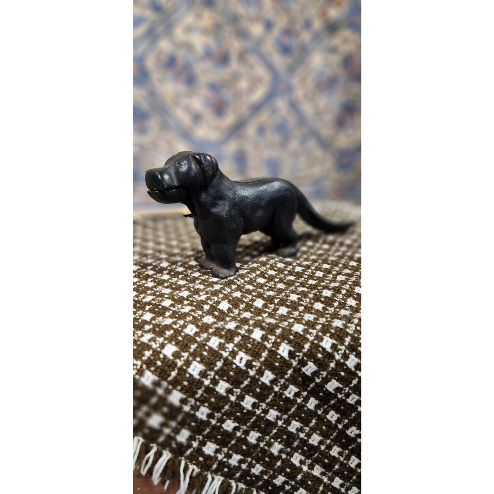 Cast iron black lab nutcracker