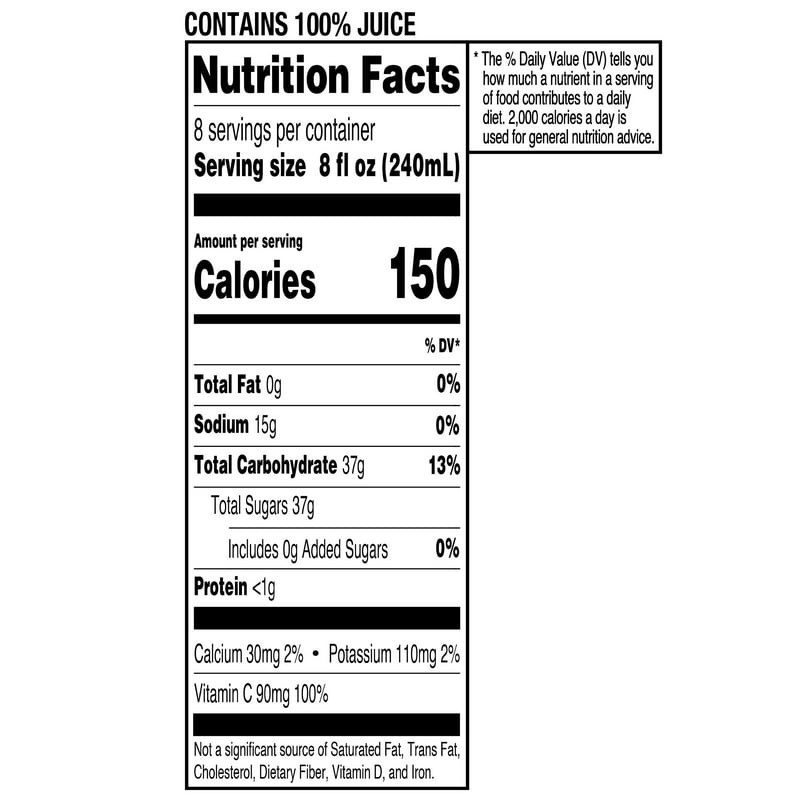 (2 pack) Great Value 100% Concord Grape Juice, 64 fl oz