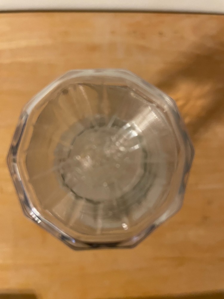 Glass Bottle, Decorative, 7" Tall