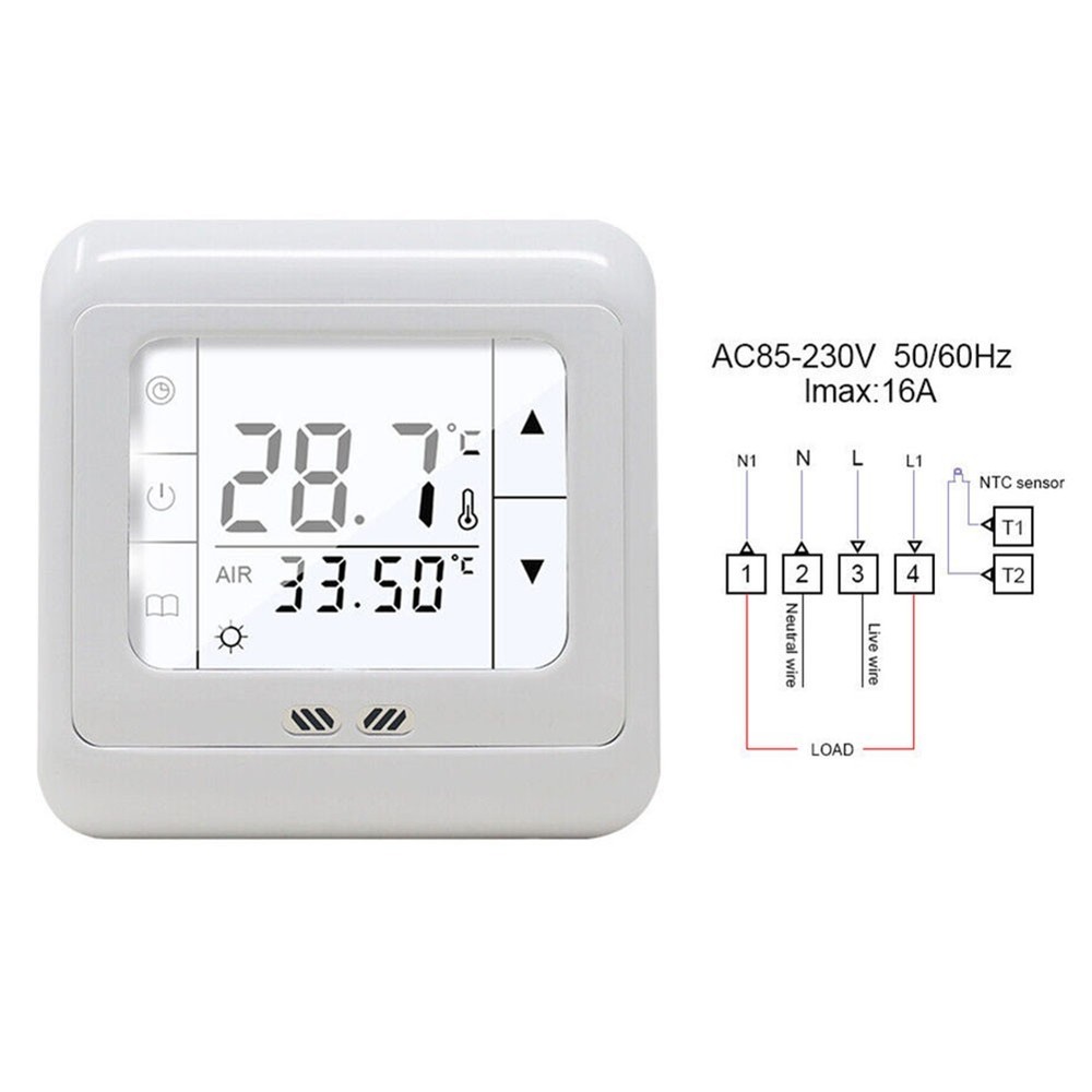 Temperature Control System for Underfloor Heating with Touchscreen Display