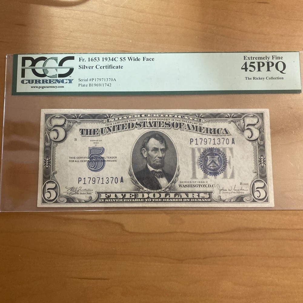 PCGS 1934C $5 Bill PPQ