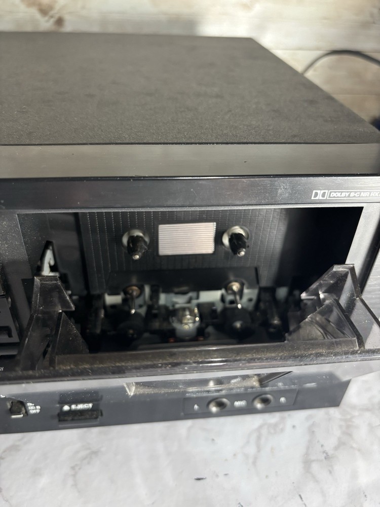 TASCAM 202 MK ii Double Auto Reverse Cassette Deck Tested Missing Knob Read !!