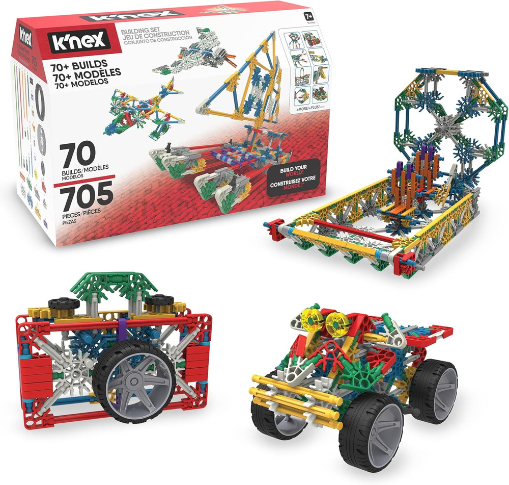 - 70 Model Building Set‚ 705 Pieces, STEM Learning, Creative Play Set‚ Ages 7+ -