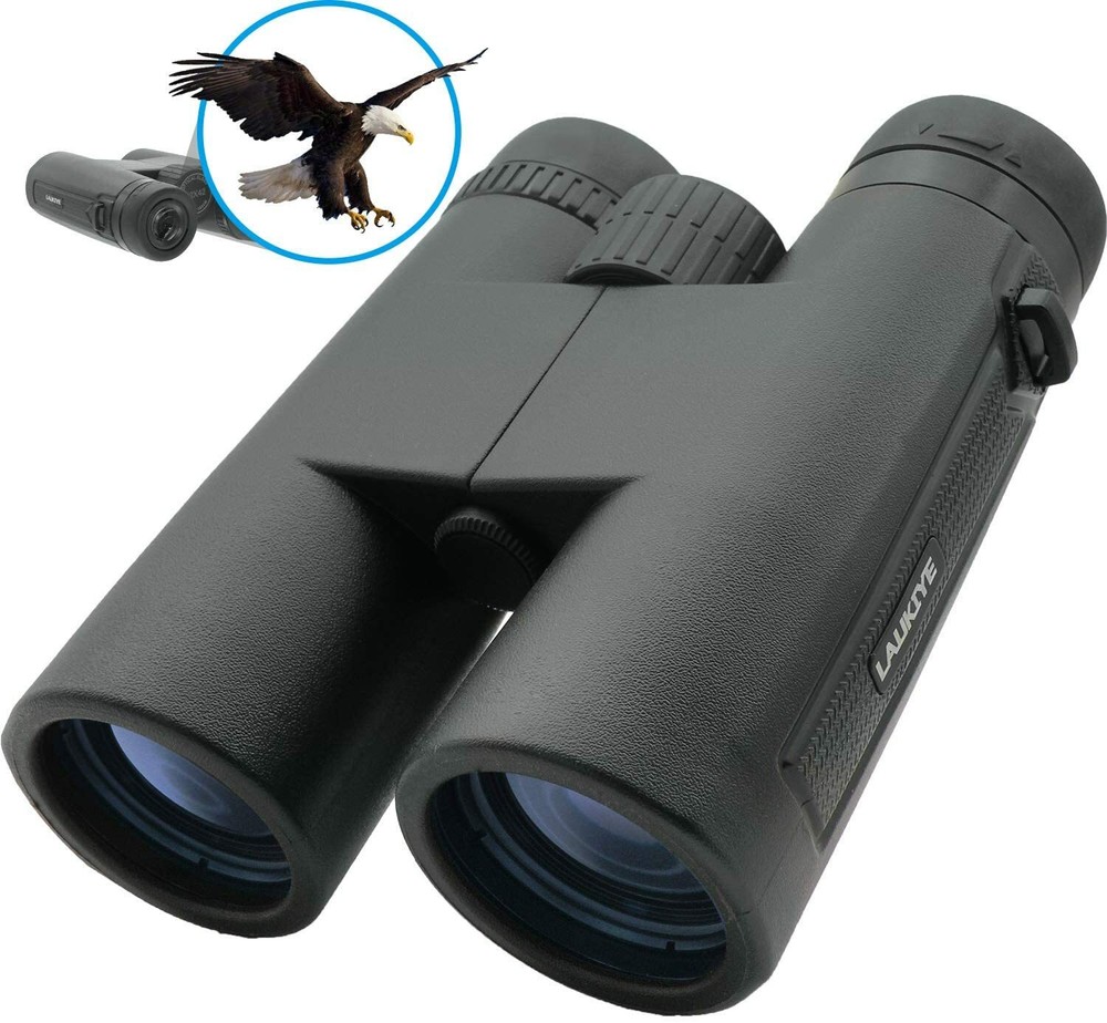 Binoculars with Clear Weak Light Vision, 12x42 Powerful Compact Professional HD