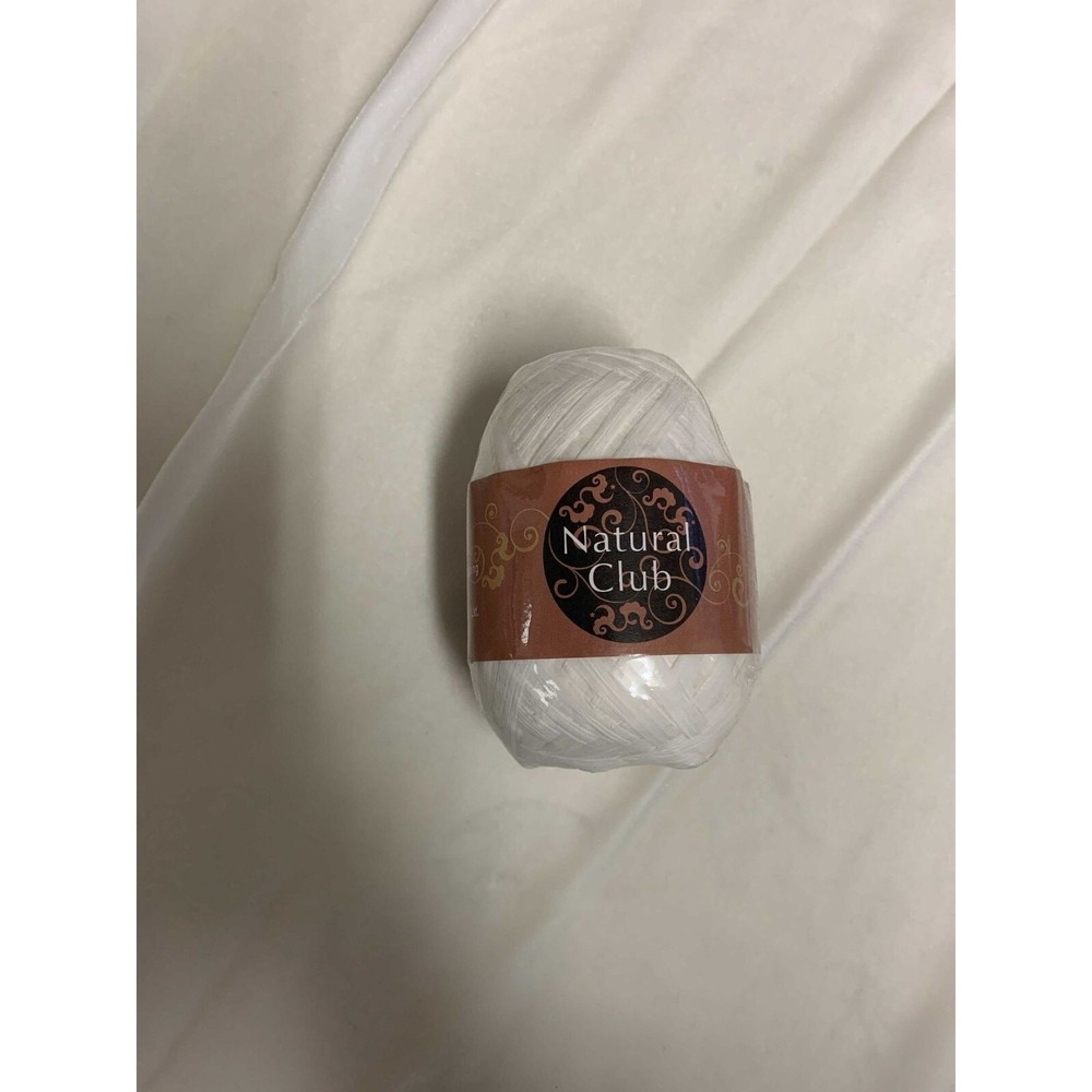 Natural Club Paper Raffia - White