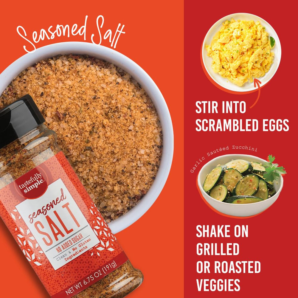 Tastefully Simple Seasoned Salt, 6.75 Ounce