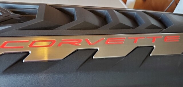 Corvette C8 engine cover decal insert inlays stickers