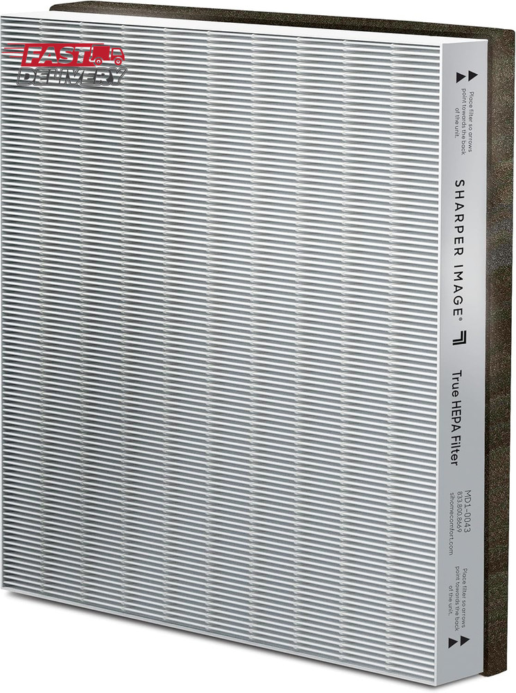Sharper Image MD1-0043 True HEPA Replacement Filter for PURIFY 3, Captures 99.97