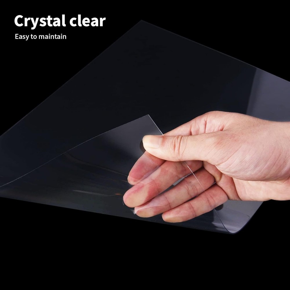 Versatile Clear Plastic Sheets 5-Pack for Signage and Craft Applications