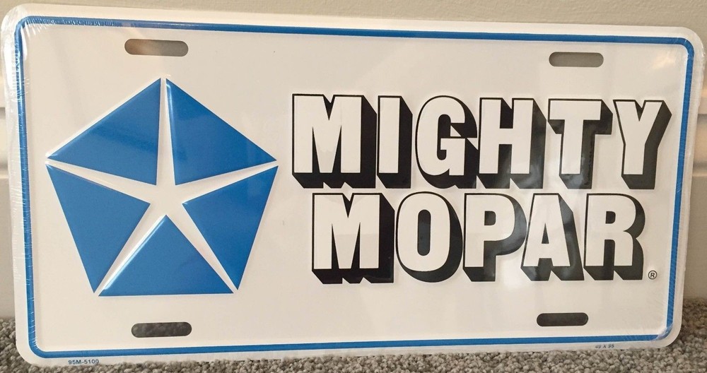 Mighty Mopar license plate # LP128