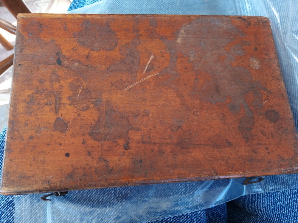 Antique Drawing Instrument Set Architect's Technical Drawing Box child size