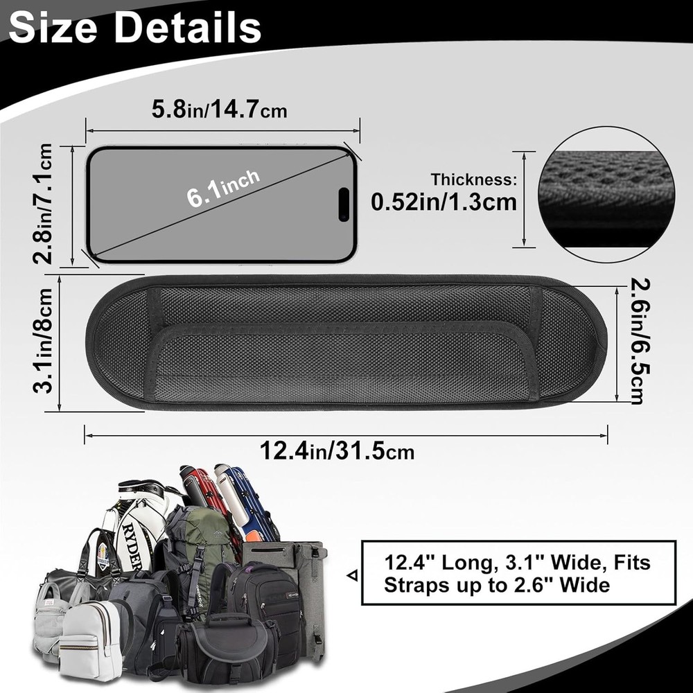Extra Thick Shoulder Strap Pad, Universal Replacement Shoulder Pad, for
