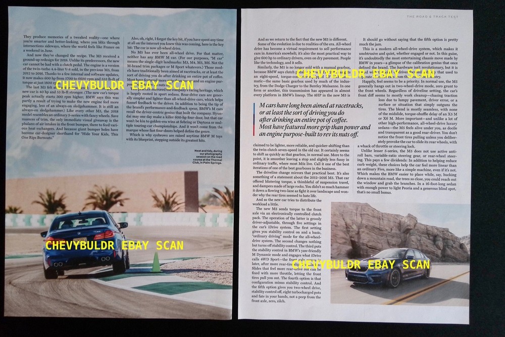 2018 BMW M5 Track Test Info Article "New Religion"
