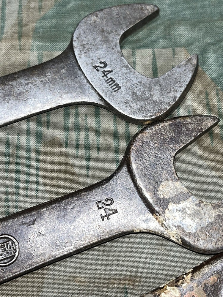 Original WW2 German Pioneer Tools Wrenches Marked VBW 39 Chrom-Vanadium