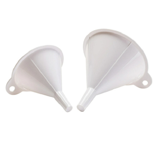 Mainstays 2-Piece Kitchen Funnel Set, White, Plastic