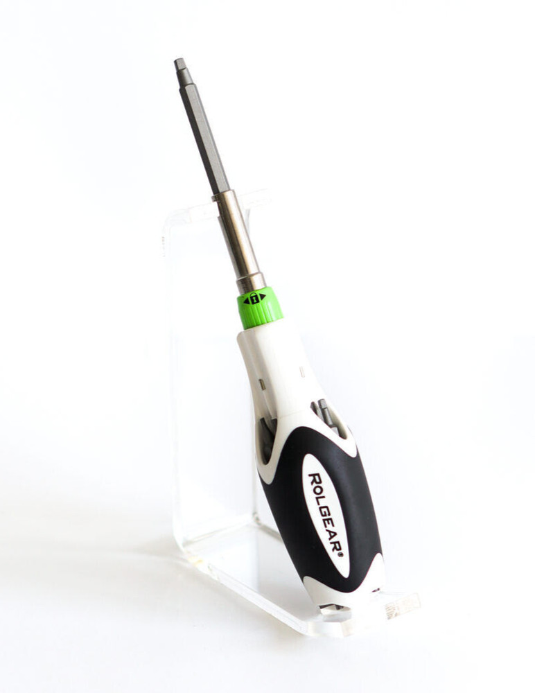 Rolgear Silent Multibit Ratchet Screwdriver 8 Tips (Power Bits)