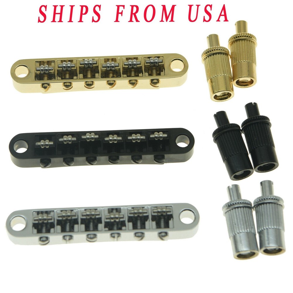 Guitar Roller Bridge Tune-o-Matic for Epiphone Les Paul w/ M8 Post