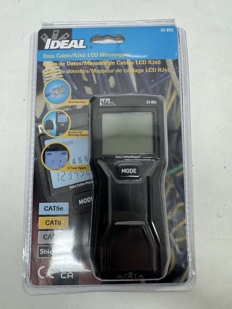 Ideal Electrical Data Cable/RJ45 LCD Wiremapper 33-855