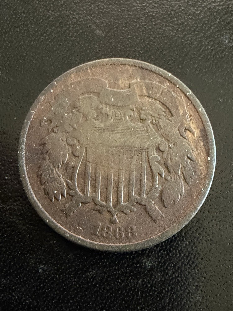 1868 Two 2 Cent Piece AG