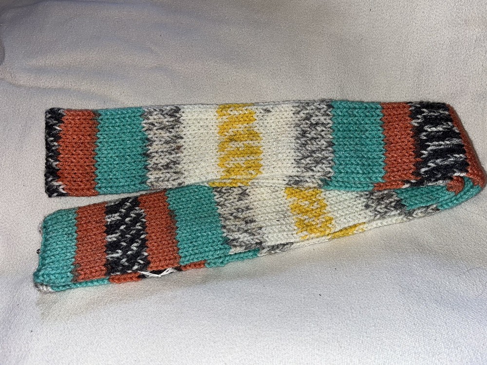 72” Handmade Knitted Knit Dual-Layer Scarf