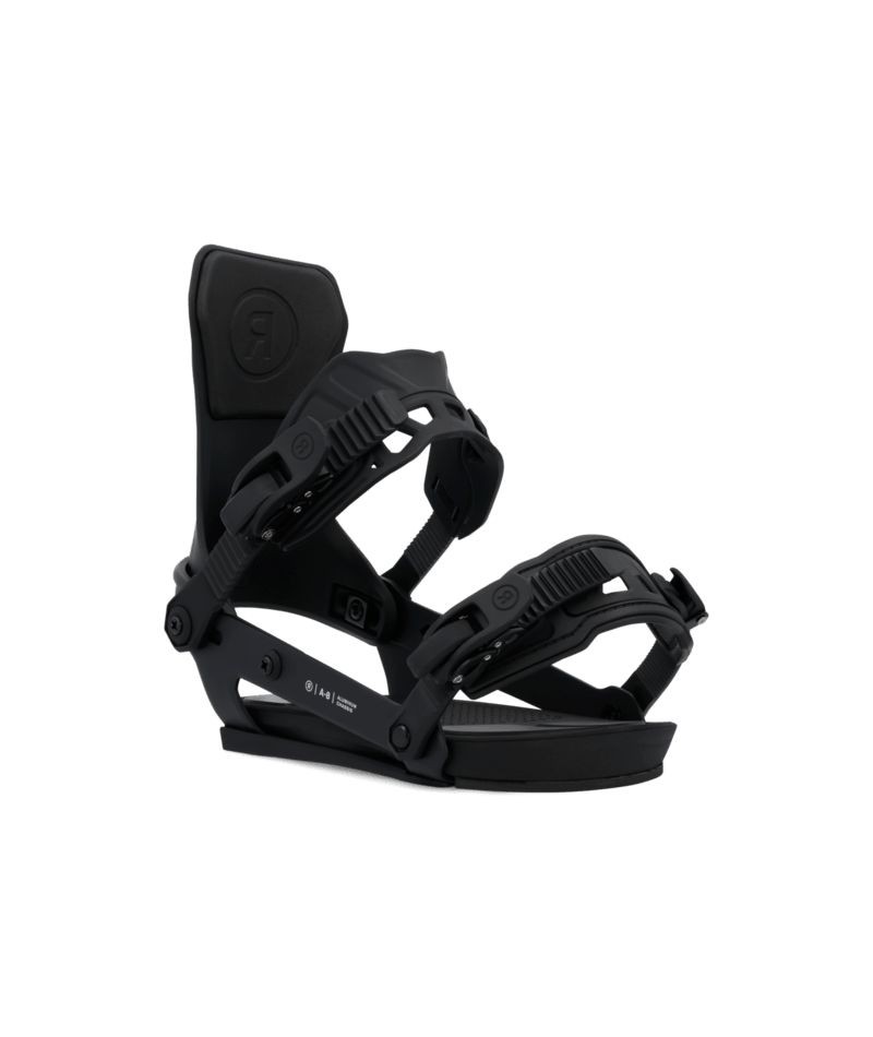Ride A-8 Unisex Snowboard Bindings, Black, Medium MY25