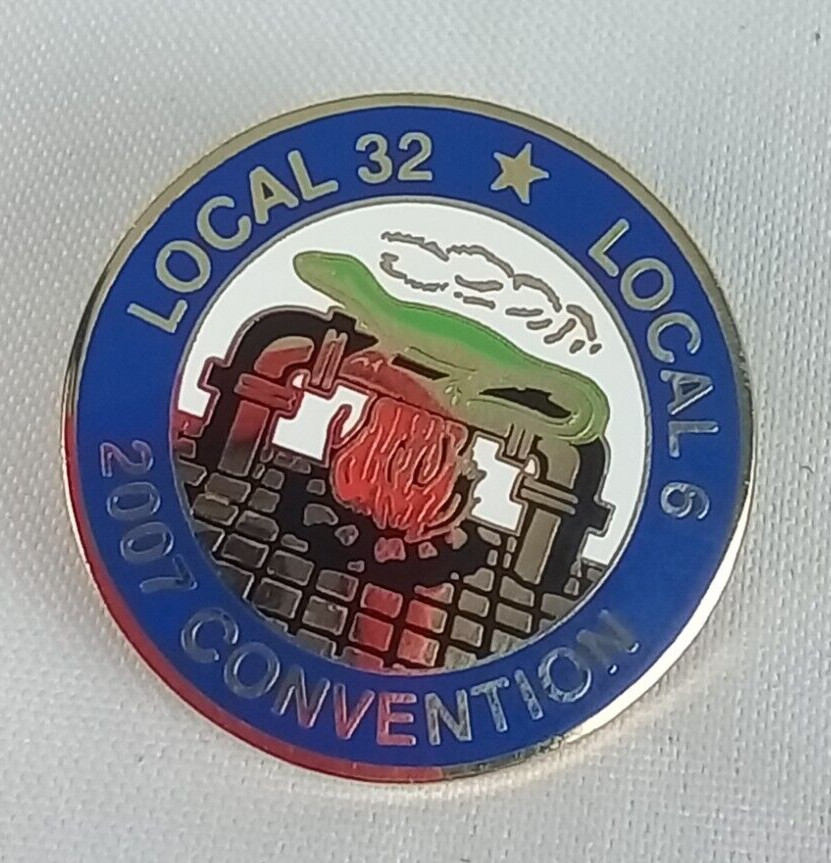 Local 32 Local 6 Convention 2007 Logo Pinback Button