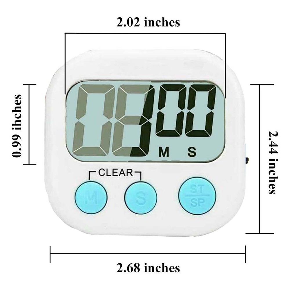 digital multi-function timer Extra loud Can be hung or erected Make timing Mini