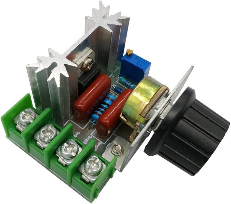 Compact 2000W PWM AC Motor Speed Control Module - Voltage Adjustable 50-220V