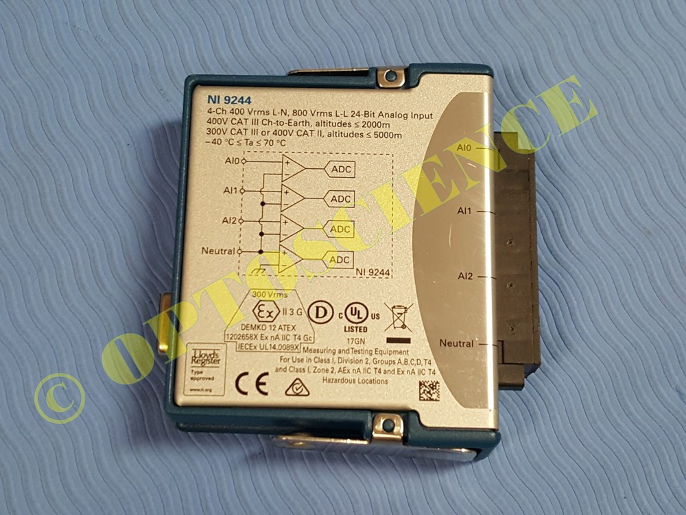 National Instruments NI 9244 cDAQ Analog Input Module, 3-Phase Voltage Input