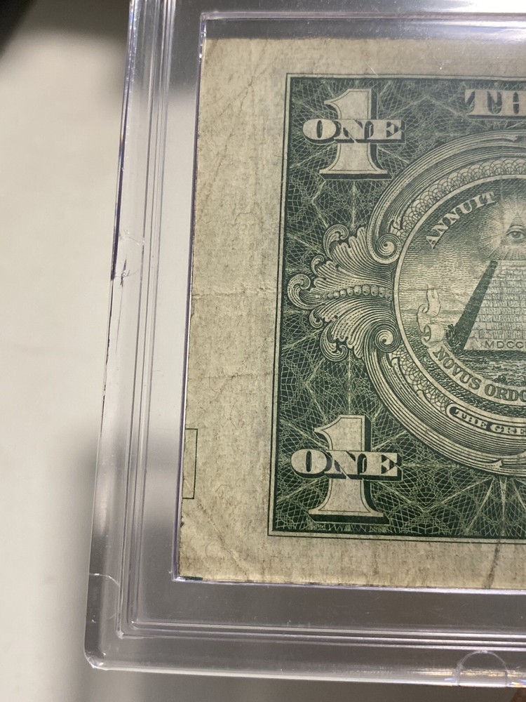 《ERROR Shift right》1 1935 E Silver Certificate Star note ！(Misaligned) XF！Rare！
