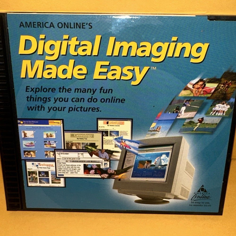 AOL Digital Imaging Made Easy - PC Software Program CD-Rom